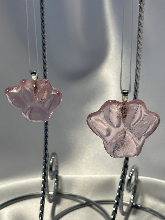Cat Paw Prints pink, Regular Cat Size, Handmade Pink Paw Prints, Cat Lover Gift, Home Decor, Pink Toe Beans. Pendant or suncatcher.